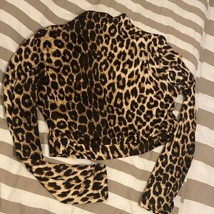 SHEIN Leopard Patterned Blazer